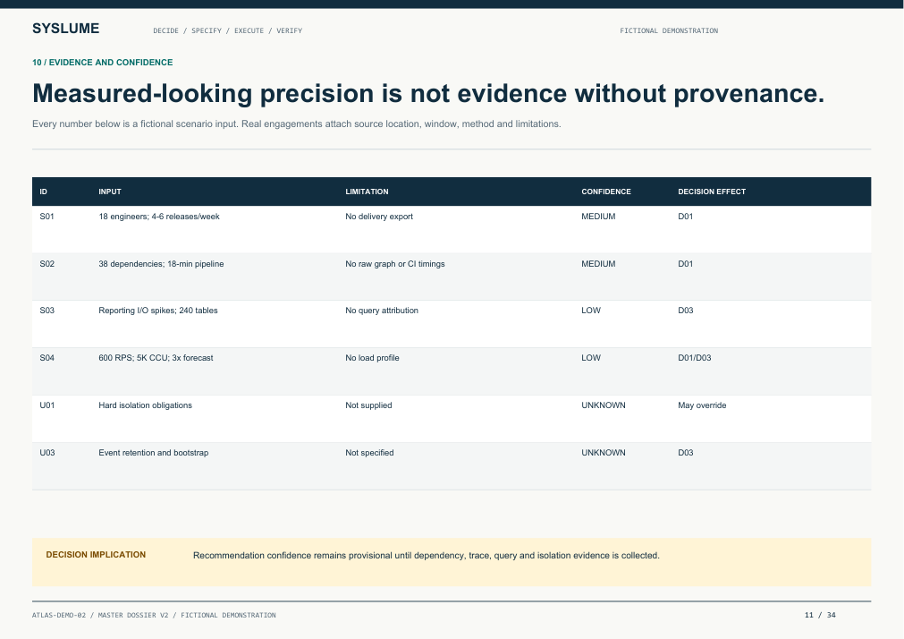 Evidence and findings page